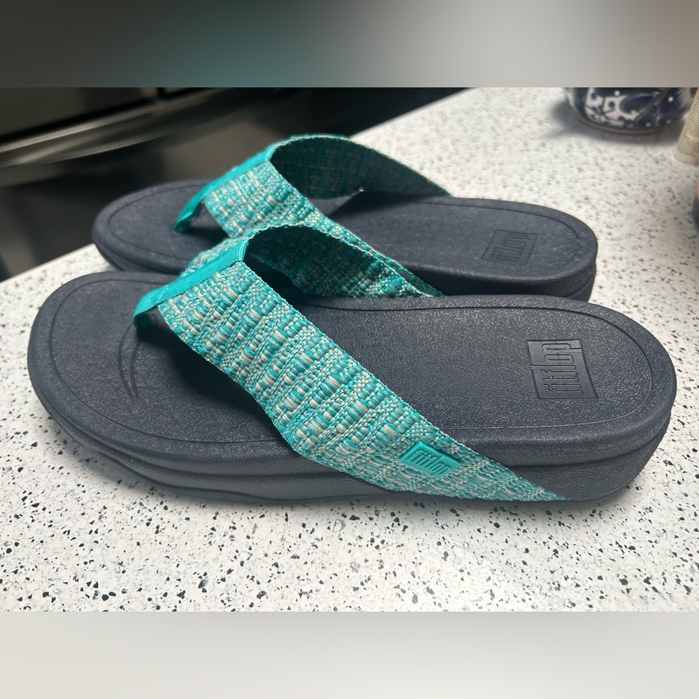 Fitflop Blue and Navy Women's Sandals/ Size 10